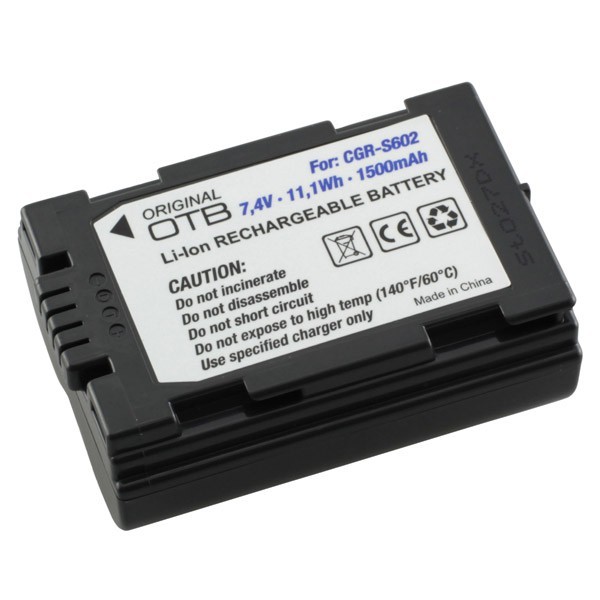 battery f. Panasonic CGR-S602E