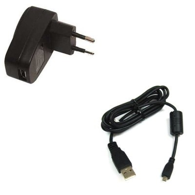 AC Adapter + USB Cable for Panasonic Lumix DMC-LZ1